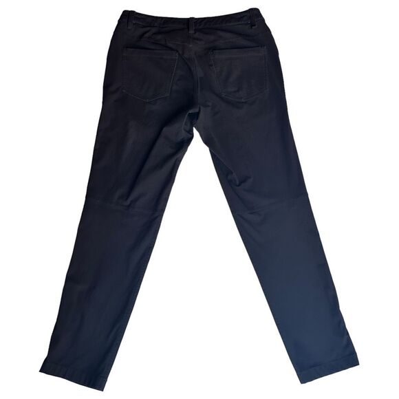 Lululemon ABC Slim *Warpstreme 34" Pant Black Men's Size 30 Flat Front Chino - Picture 2 of 5